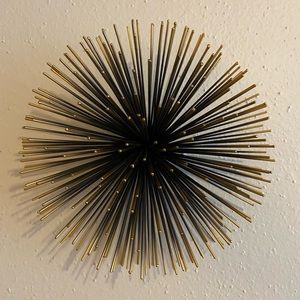 Bronze Metal Sunburst Sculpture
